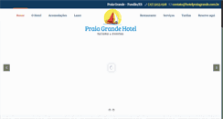 Desktop Screenshot of hotelpraiagrande.com.br