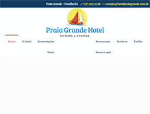 Tablet Screenshot of hotelpraiagrande.com.br